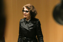 Fanny Ardant en mars 2025 au tribunal de Paris