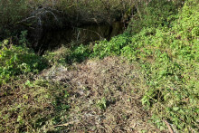 Le lieu de la découverte du corps à Fédry en Haute-Saône