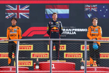 Norris, Verstappen Piastri sur le podium à Monza en 2025