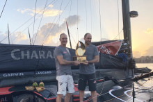 Jérémie Beyou et Morgan Lagravière