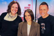 Jade, Alizée et Eric Dussart