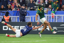 Le XV de France contre l'Afrique du Sud en quarts de finale de la Coupe du monde de rugby 2023