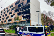L'immeuble incendié à Rillieux-la-Pape