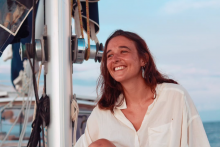 La navigatrice de 28 ans Marie Descoubes