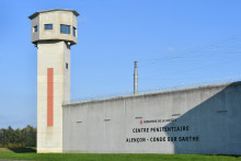 Une vue de la prison de Condé-sur-Sarthe lors de sa rénovation, le 14 octobre 2025