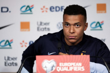 Kylian Mbappé lors de la conférence de presse de veille de match de l'équipe de France contre l'Ukraine, le 12 novembre 2025.