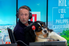 Philippe Caverivière et son chien Virgile, le 13 novembre 2025