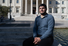 Amine Kessaci, président de l'association Conscience à Marseille en octobre 2024