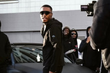 Le rappeur BFK.16 lors d'un tournage de clip.