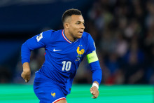 Kylian Mbappé avec l'équipe de France contre l'Ukraine au Parc des Princes, le 13 novembre 2025.