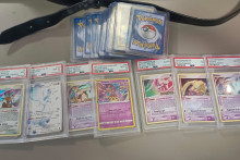 Une partie du butin en cartes Pokemon