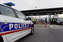 Une voiture de police