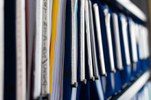 Une étagère de dossiers (Photo d'illustration)