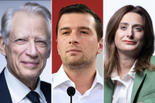 Dominique de Villepin, Jordan Bardella et Marine Tondelier.