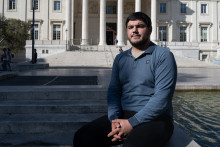 Amine Kessaci, le 8 octobre 2024, à Marseille