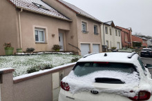 Les premiers flocons sont tombés ce mercredi 19 novembre, comme ici à Algrange en Moselle.