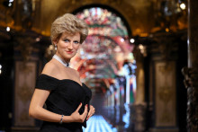 La statue de cire de Diana fait son entrée au musée Grévin, le 20 novembre 2025.
