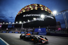 La Red Bull de Max verstappen à Las Vegas