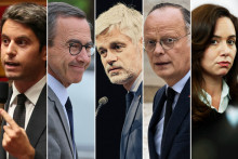 Gabriel Attal, Bruno Retailleau, Laurent Wauquiez, Édouard Philippe et Sarah Knafo