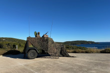 Soldats français déployés sur l’île du Levant pendant l’exercice TOLL25