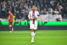 Le Lyonnais Corentin Tolisso en Ligue Europa contre le RB Salzbourg au Groupama Stadium, le 2 octobre 2025.