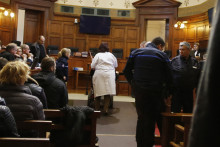 Au procès de Denis Mannechez en 2018 à la cour d'assises d'Evreux (Normandie).