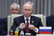 Vladimir Poutine au Kirghizstan ce jeudi 27 novembre.