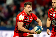 Antoine Dupont avec le Stade toulousain contre Leicester en Champions Cup, le 19 janvier 2025.