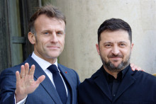 Emmanuel Macron et Volodymyr Zelensky, le 17 novembre 2025