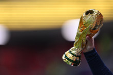Le trophée de la Coupe du monde de football