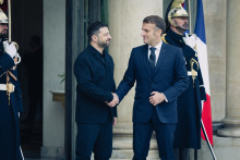 Volodymyr Zelensky et Emmanuel Macron, le 1er décembre 2025