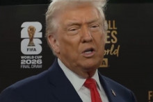Donald Trump s'exprime avant le tirage de la Coupe du monde de football sur RTL/M6 le 5 décembre 2025