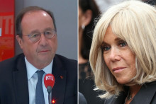 François Hollande et Brigitte Macron