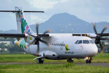 Un avion de la compagnie Air Antilles en Martinique, en 2016.
