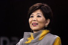 La présidente de l'OL, Michele Kang.