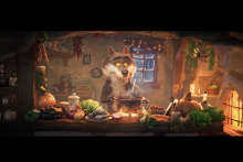 Le court-métrage raconte l'histoire d'un loup qui apprend à mieux manger.