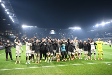 Le RC Lens après sa victoire contre Angers SCO, le 30 novembre 2025