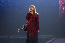 Taylor Swift lors de son concert à Amsterdam pour sa tournée The Eras Tour le 5 juillet 2024