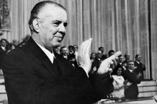 Enver Hoxha, ancien premier ministre de l'Albanie entre 1945 et 1985