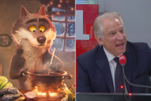 Le Loup de la publicité Intermarché et Dominique de Villepin
