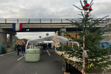 Les sapins du barrages de Carbonnes en Haute-Garonne, ce mercredi 17 décembre 2025.