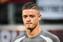 L'attaquant portugais Vitinha en marge d'un match de l'OM à Metz, le 18 août 2023.