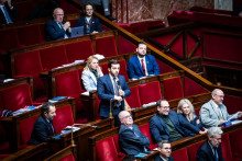Jean-Philippe Tanguy, député du Rassemblement national (RN), prend la parole lors de la séance publique, le 27 novembre 2025.