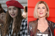 Lily Collins et Michèle Laroque dans la saison 5 de la série Netflix "Emily in Paris".