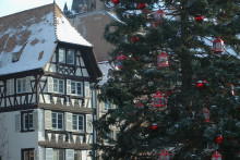 Neige à Strasbourg le 14 février 2008