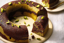 Marbré tigré pistache chocolat