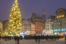 Un sapin de Noël à Strasbourg