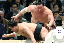 Un combat de sumo (illustration)