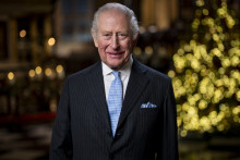 Le roi Charles III lors de son discours de Noël, enregistré à l'abbaye de Westminster, le 11 décembre 2025