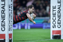 Antoine Dupont avec le Stade toulousain contre La Rochelle, le 28 décembre 2025 au Stadium en Top 14.